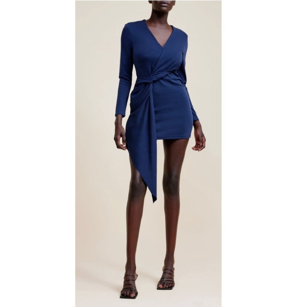 ACLER Inderwick Mini Dress Sz 4 Navy Blue Holiday Party Dress